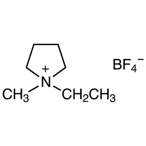 1-Ethyl-1-Methylpyrrolidinium Tetrafluoroborate [EMPyrr]BF4 CAS 117947-85-0 Чистота >98,0% (N)