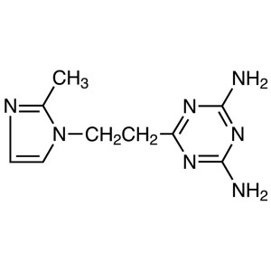 2,4-Diamino-6-[2-(2-metyl-1-imidazolyl)etyl]-1,3,5-triazin CAS 38668-46-1 Renhet >98,0% (HPLC) Fabrikshuvudprodukt
