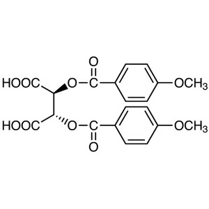 (+)-di-p-anisoil-D-tartara acido;D-DMTA CAS 191605-10-4 Pureco ≥99.0% (HPLC) Alta Kvalito