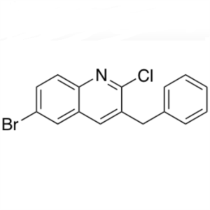 3-Benzyl-6-Bromo-2-Chloroquinoline CAS 654655-68-2 Ọcha ≥99.0% (HPLC) Ụlọ ọrụ