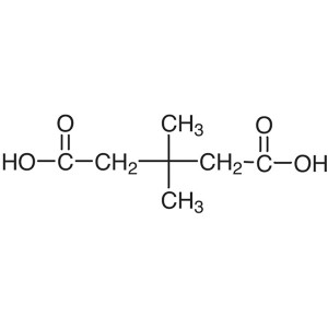 3,3-Dimethylglutaric Acid CAS 4839-46-7 ຄວາມບໍລິສຸດ > 98.0% (ການໄຕຕຣາ)