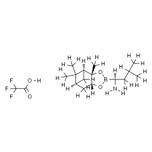 (S)-BoroLeu-(-)-Pinanediol-CF3COOH CAS 477254-69-6 Bohloeki ≥97.0% Bohloeki ba Bortezomib 37 Trifluoroacetate Bohloeki bo Phahameng