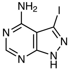 4-Amino-3-jod-1H-pirazolo[3,4-d]pirimidīns CAS 151266-23-8 Ibrutiniba vidēja tīrība >98,5% (HPLC)