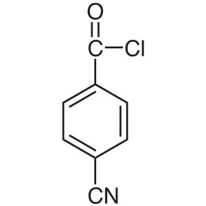 4-Cyanobenzoyl Chloride CAS 6068-72-0 ភាពបរិសុទ្ធ >99.0% (GC)