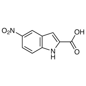 5-Nitroindol-2-carbonsäure CAS 16730-20-4 Reinheit >98,0 % (HPLC) Fabrikhohe Qualität