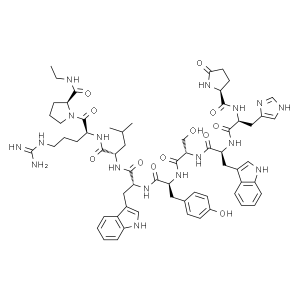 Acetato de deslorelina CAS 57773-65-6 Agonista de GnRH Pureza de péptido de alta calidad (HPLC) ≥98.0%
