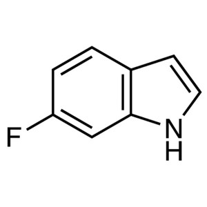 6-Fluoroindole CAS 399-51-9 Ma'ema'e >99.0% (GC) Hale Hana Ki'eki'e