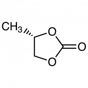 (S)-(-)-propilena karbonato CAS 51260-39-0 Kemia analizo ≥99.0% (GC) Optika pureco ≥99.0% Alta pureco