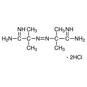 2,2′-Azobis(2-Methylpropionamidine) Dihydrochloride (AAPH) CAS 2997-92-4 Purity >98.0% (HPLC)