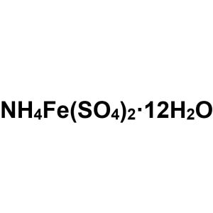 אמוניום Iron(III) Sulfate Dodecahydrate CAS 7783-83-7 טוהר >99.0% (יודומטרי) במפעל