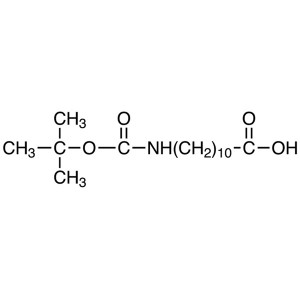 Boc-11-Aun-OH CAS 10436-25-6 Pureza del ácido boc-11-aminoundecanoico> 98.0% (HPLC)