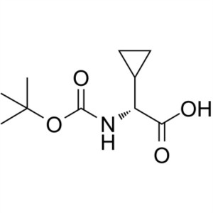 Ensayo de Boc-D-ciclopropilglicina CAS 609768-49-2 > 98,0 % (HPLC)