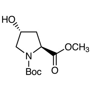 Boc-Hyp-OMe CAS 74844-91-0 N-Boc-trans-4-hydroxy-L-prolínmetylester Čistota > 99,0 % (HPLC) Továreň