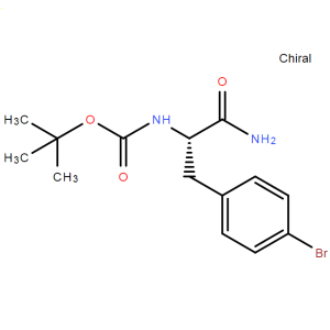 Boc-L-4-Br-Phe-NH2 CAS 869569-99-3 Аналіз >98,0% (ВЕРХ)