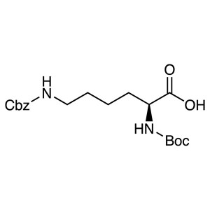 Boc-Lys(Z)-OH CAS 2389-45-9 Kemurnian >98,0% (HPLC) Pabrik
