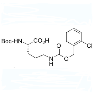 Boc-Orn(2-Cl-Z)-OH CAS 118554-00-0 Renhet >98,0 % (HPLC) Fabrik