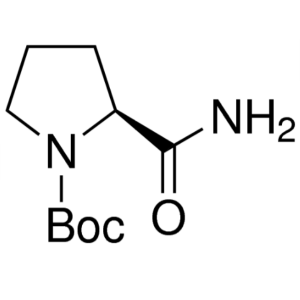 Boc-Pro-NH2 CAS 35150-07-3 N-Boc-L-Prolinamid Renhet >98,5 % (HPLC)