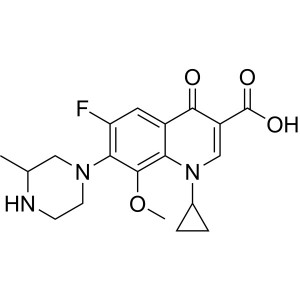 Gatifloxacin CAS 112811-59-3 Renhet >98,5 % (HPLC)