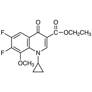 Gatifloxacin Carboxyclic Acid Ethyl Ester CAS 112811-71-9 Purità > 99.0% (HPLC)