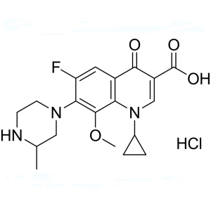 Gatifloxacin Hydrochloride CAS 160738-57-8 Kemurnian >98,5% (HPLC)