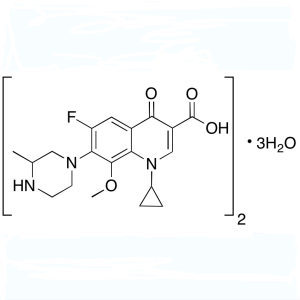 Gatifloxacin Sesquihydrate CAS 180200-66-2 ຄວາມບໍລິສຸດ >98.5% (HPLC)