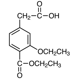 2-(3-Ethoxy-4-Ethoxycarbonylphenyl)एसिटिक एसिड CAS 99469-99-5 Repaglinide मध्यवर्ती शुद्धता >99.0% (HPLC)