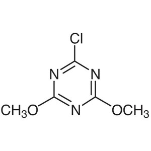 CDMT CAS 3140-73-6 2-Kloro-4,6-Dimetoksi-1,3,5-Triazine Pastërtia >99.0% (HPLC)