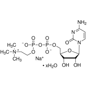 Citicoline Sodium Salt Hydrate CAS 33818-15-4 Assay ≥98.0% Bohloeki bo Phahameng