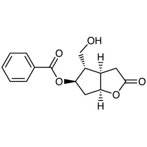 (-)-Corey Lactone Benzoate CAS 39746-00-4 Íonacht Idirmheánach Prostaglandin >99.0% (HPLC) Íonacht Chiriúil >99.0%