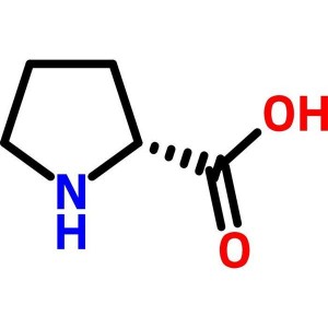 D-Proline CAS 344-25-2 (HD-Pro-OH) Анализ 98,5~101,0% Фабрично