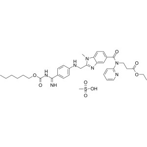 Dabigatran Etexilate Mesylate CAS 872728-81-9 Kemurnian >99,0% (HPLC) Antitrombotik
