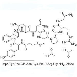 Desmopressin Acetate CAS 16789-98-3 Peptide Purity (HPLC) ≥98.5% Ụlọ ọrụ