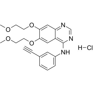 Erlotinib Hydrochloride CAS 183319-69-9 ភាពបរិសុទ្ធ > 99.0% (HPLC)