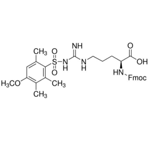 Fmoc-Arg(Mtr)-OH CAS 98930-01-9 Nα-Fmoc-Nω-Mtr-L-arginin Čistoća >98,0% (HPLC)