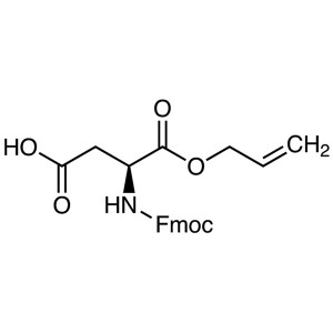 Fmoc-Asp-OAll CAS 144120-53-6 Fmoc-L-Asparaginsyre α-Allylester Renhet >99,0 % (HPLC)