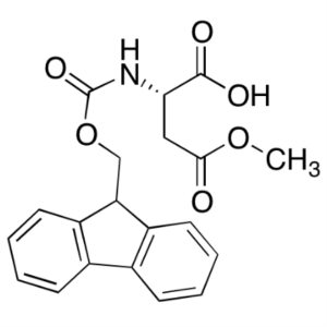 Fmoc-Asp(OMe)-OH CAS 145038-53-5 Fmoc-L-asparaginsyre β-metylester Renhet >98,0 % (HPLC)