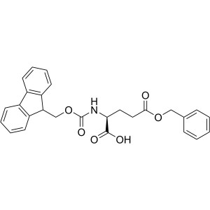 Fmoc-Glu(OBzl)-OH CAS 123639-61-2 Fmoc-L-Acid glutamik γ-benzil ester Pastërtia >99.0% (HPLC)