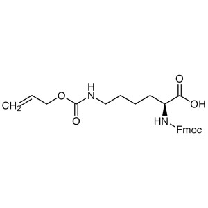 Fmoc-Lys(Alloc)-OH CAS 146982-27-6 Tīrība >98,5% (HPLC) rūpnīca
