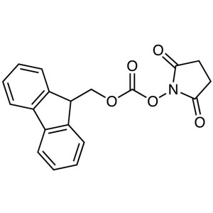 Fmoc-OSu CAS 82911-69-1 Fmoc N-Hydroxysuccinimide Pastërtia e esterit >99,0% (HPLC) Fabrika
