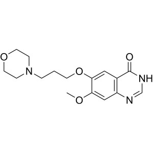 Gefitinib កម្រិតមធ្យម CAS 199327-61-2 ភាពបរិសុទ្ធ > 99.0% (HPLC)