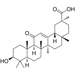 Asam Glycyrrhetic (Enoxolone) CAS 471-53-4 Assay 98.0~101.0% (Potentiometry)