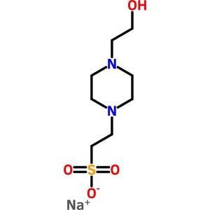 HEPES natrio druska CAS 75277-39-3 grynumas >99,5 % (titravimo) biologinis buferis, ypač grynas gamykloje