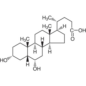 Кислотаи гиодеоксихоликӣ (HDCA) CAS 83-49-8 Таҳлил 99.0% ~ 101.0%