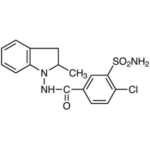 Indapamide CAS 26807-65-8 Purity ≥99.5% (HPLC) API EP معياري ڪارخانو اعلي معيار