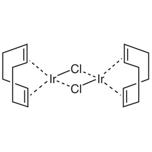 [Ir(kabeljou)Cl]2 CAS 12112-67-3 Chloor(1,5-siklooktadieen)iridium(I) Dimer Suiwerheid ≥98.0% (HPLC) Ir ≥57.0%