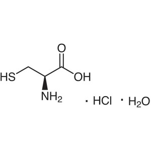 L-Cysteinhydrochlorid Monohydrat CAS 7048-04-6 Assay 98,5 ~ 101,0% (Titratioun op gedréchent Basis) Fabréck