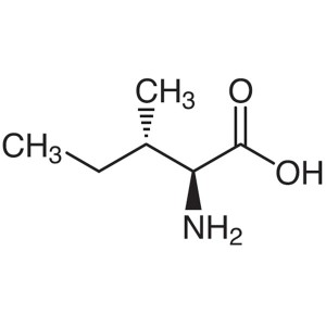 Assaig de L-isoleucina CAS 73-32-5 (H-Ile-OH) 98,5 ~ 101,0% d'alta qualitat de fàbrica