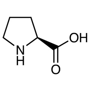 L-пролін CAS 147-85-3 (H-Pro-OH) Аналіз 98,5~101,0% Заводська висока якість