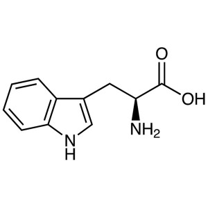 L-Tryptophan CAS 73-22-3 (H-Trp-OH) فحص 98.5 ~ 101.5٪ مصنع عالي الجودة