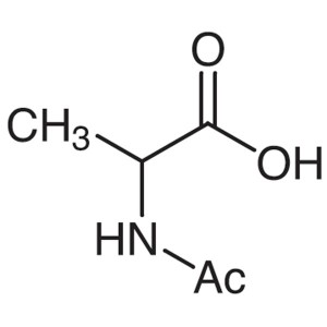 N-acetyl-DL-alanín CAS 1115-69-1 Ac-DL-Ala-OH test 98,0~102,0 % (titrácia)